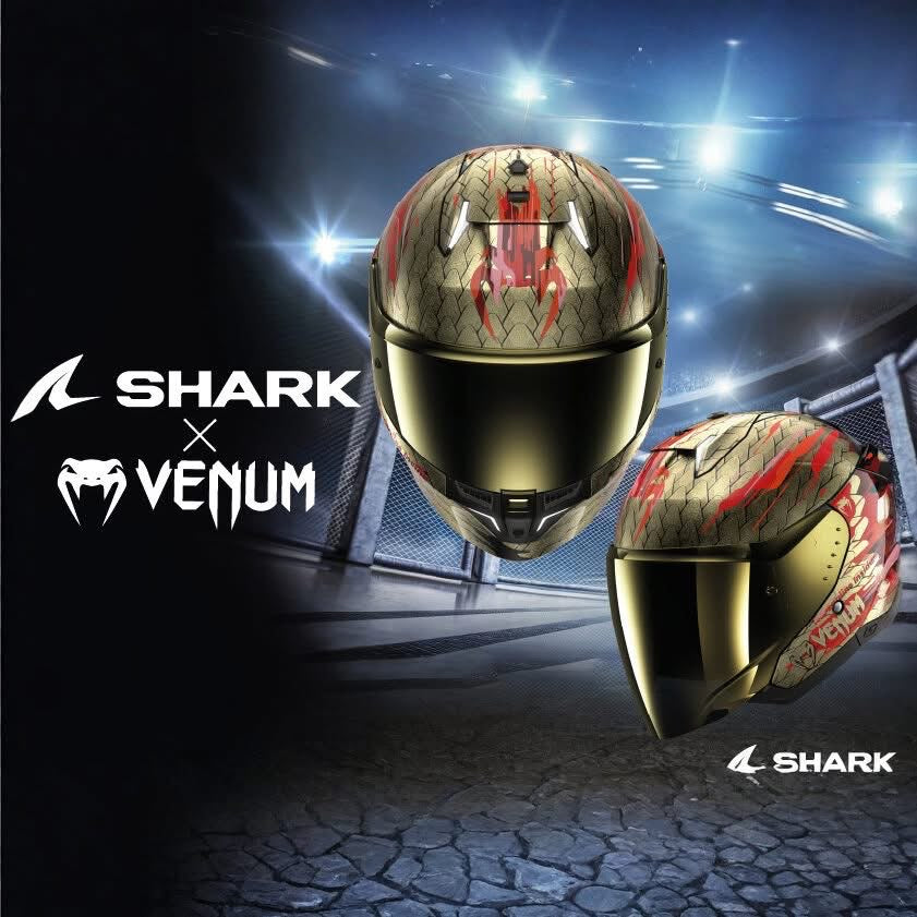 Ride with Power: The Epic SHARK x VENUM Helmet Collaboration 🚀🐍