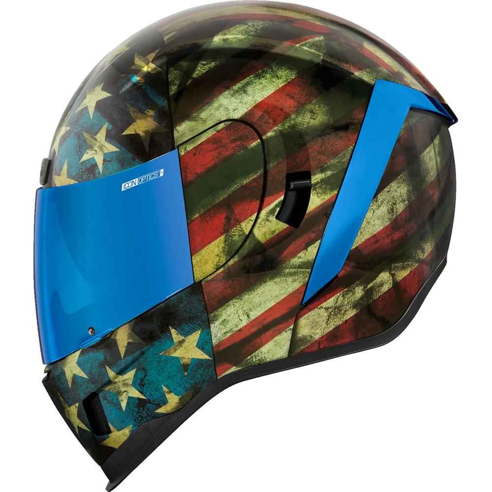 Icon Airform Old Glory Full Face Helmet Blue / Red / White FREE 1 YEAR Returns, FREE UK Delivery | ThrottleChimp