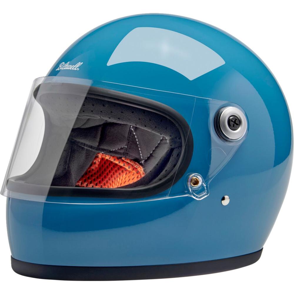 Biltwell Gringo S Full Face Helmet Gloss Dove Blue FREE 1 YEAR Returns, FREE UK Delivery | ThrottleChimp
