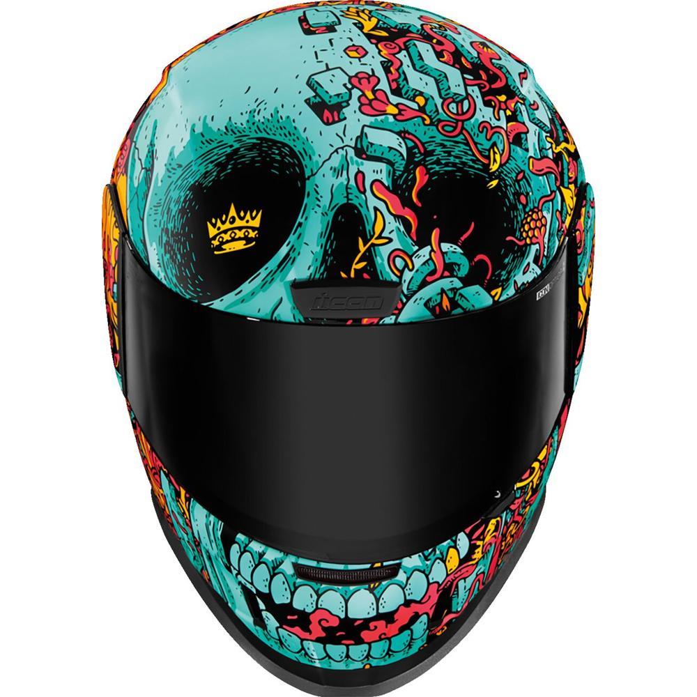 Icon Airform Munchies MIPS Full Face Helmet Blue FREE 1 YEAR Returns, FREE UK Delivery | ThrottleChimp