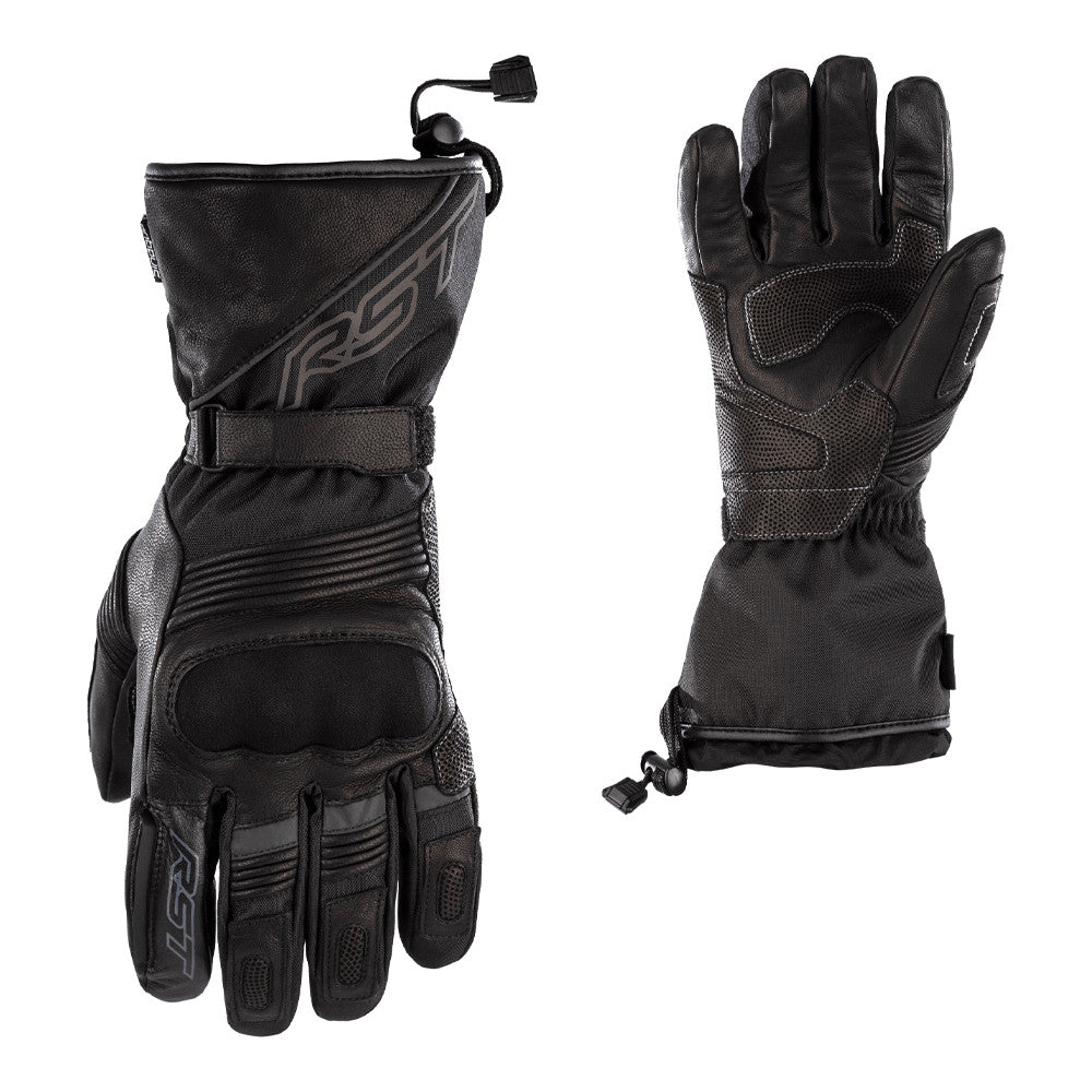 RST Pro Series Paragon 6 CE Waterproof Leather Gloves Black