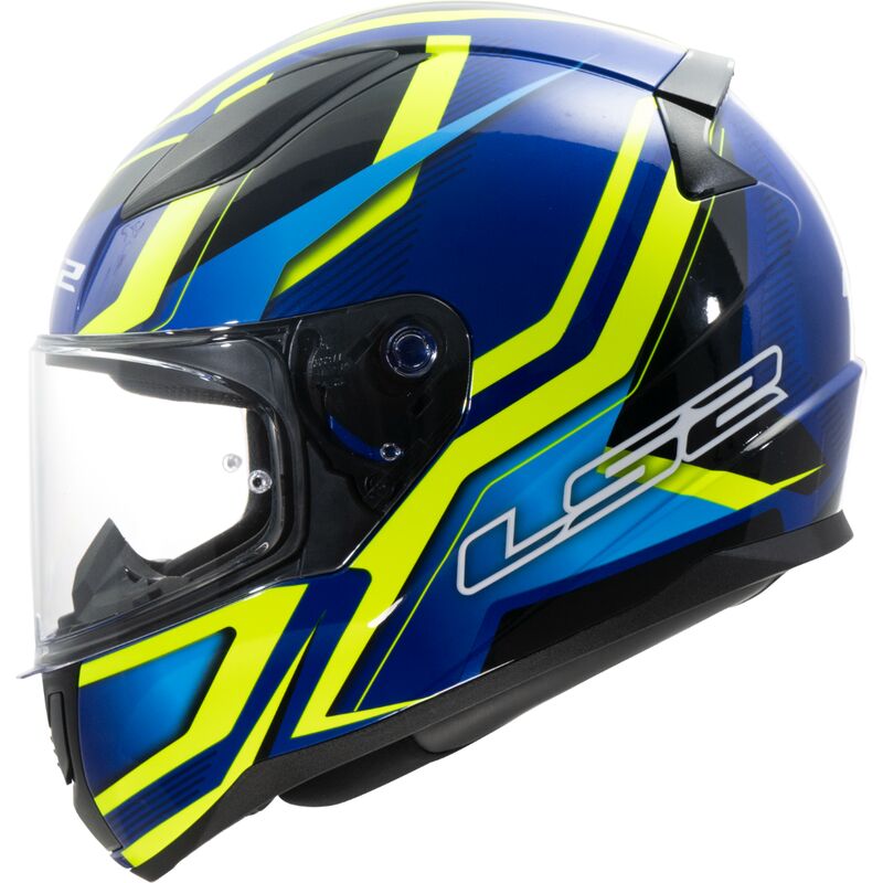 LS2 FF353 Rapid 2 Flitz Hi-Vis Yellow / Blue
