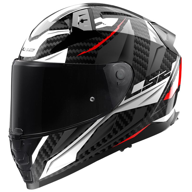 LS2 FF811 Vector 2 Carbon Savage White / Red / Grey