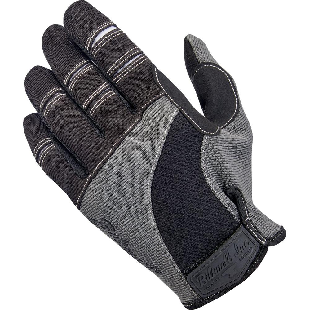 Biltwell Moto Short Cuff Textile Gloves Grey / Black FREE 1 YEAR Returns, FREE UK Delivery | ThrottleChimp