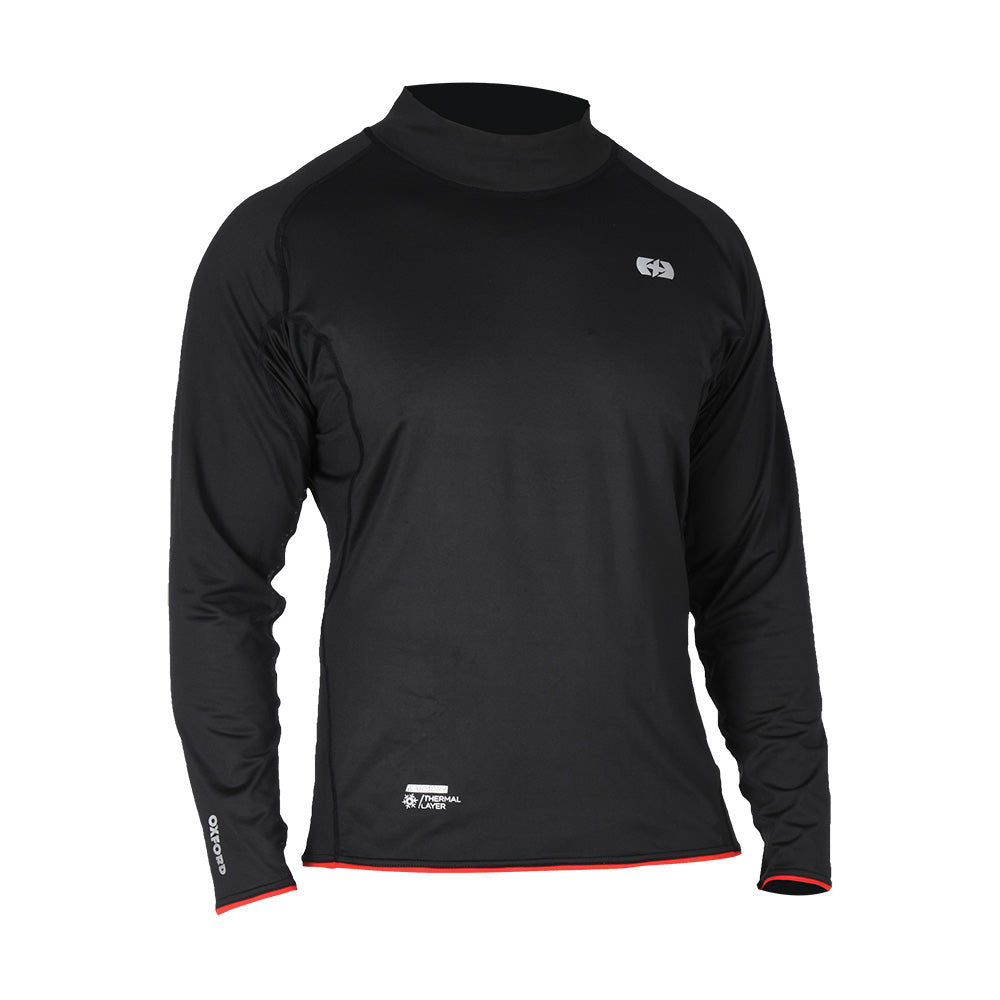 Oxford Warm Dry Thermal High Neck Base Layer Top Black FREE 1 YEAR Returns, FREE UK Delivery | ThrottleChimp