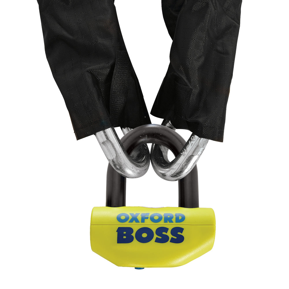 Oxford Bigboss Chainlock Black / Yellow / Blue FREE 1 YEAR Returns, FREE UK Delivery | ThrottleChimp