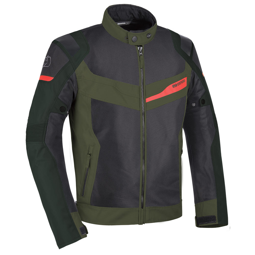 Oxford Dakar Dry2Dry Air Textile Jacket Green FREE 1 YEAR Returns, FREE UK Delivery | ThrottleChimp