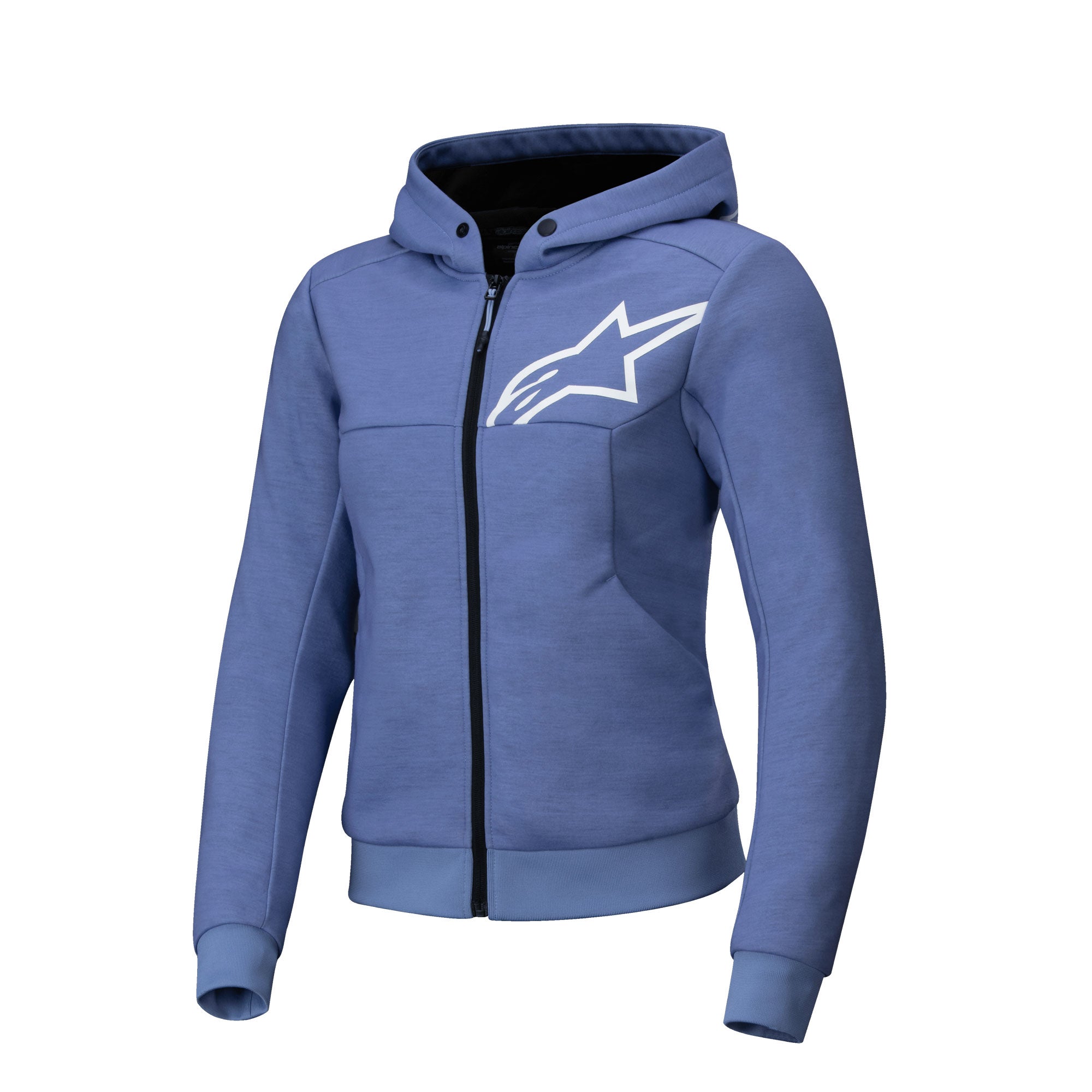 Alpinestars Stella Chrome V2 Sport Ladies Hoodie Blue / Violet / White FREE 1 YEAR Returns, FREE UK Delivery | ThrottleChimp