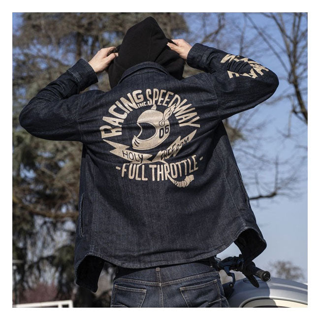 Holy Freedom Genoa Stampato Jacket Denim