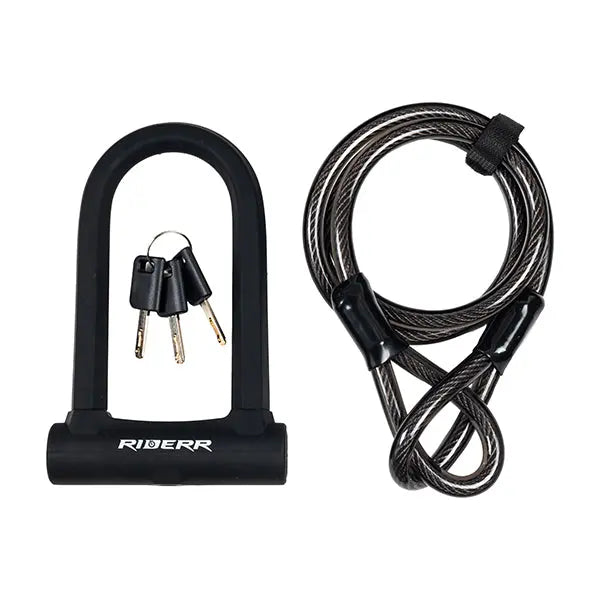Riderr U Lock Cable Black