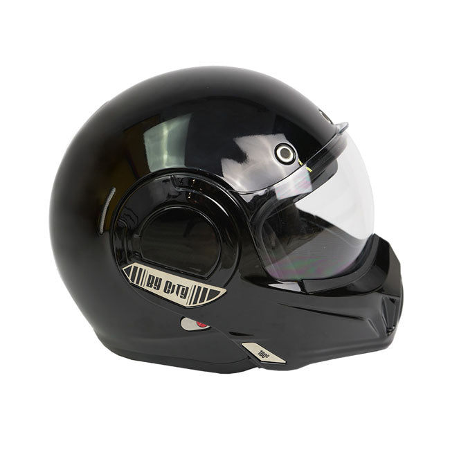 ByCity 180 Tech Convertible Black Shiny Helmet
