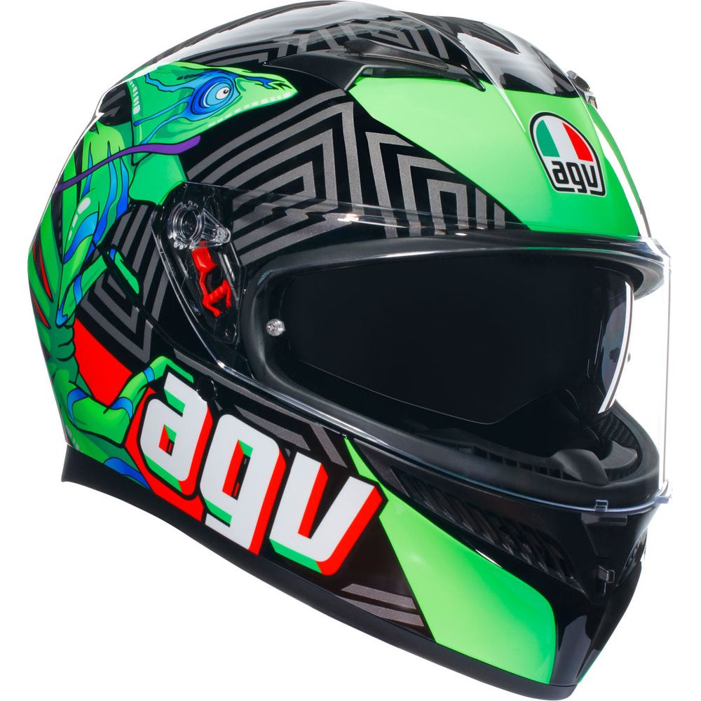AGV K3 Kamaleon ECE 22.06 Black / Red / Green