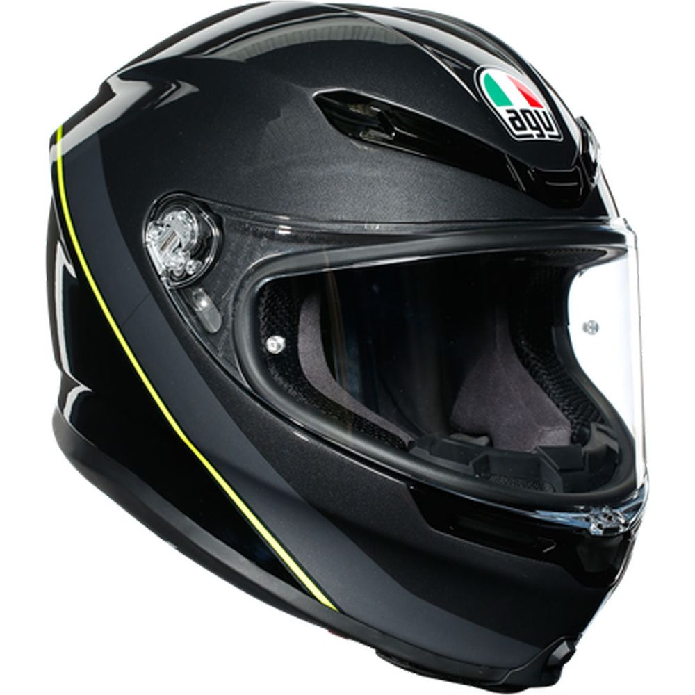 AGV K6 Minimal Gunmetal / Black / Fluo Yellow