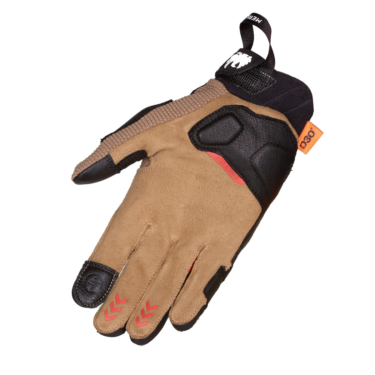 Merlin Aerolite D3O Enduro Textile Gloves Brown
