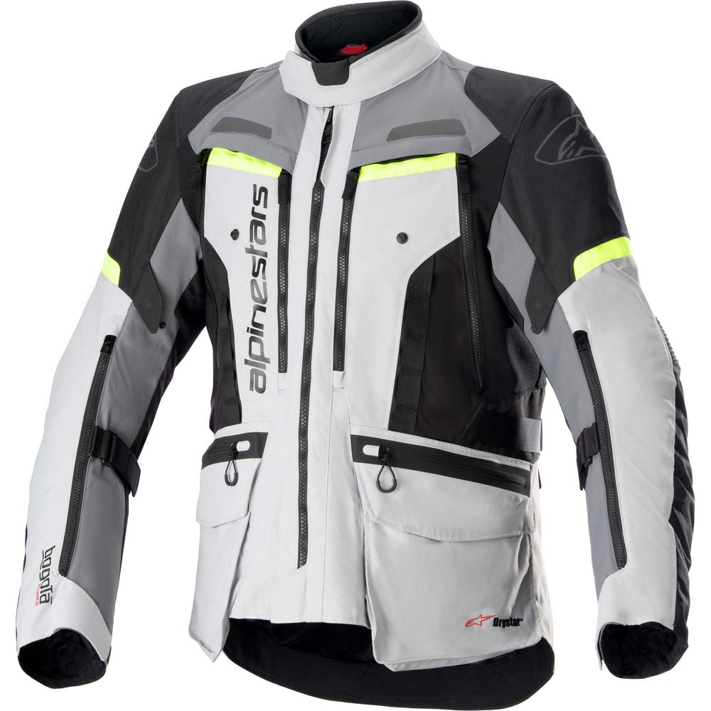 Alpinestars Bogota Pro Drystar Textile Jacket Ice Grey / Dark Grey / Fluo Yellow