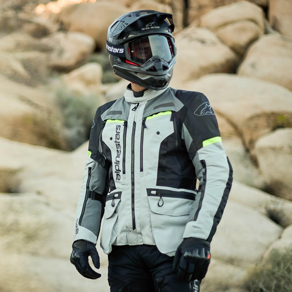 Alpinestars Bogota Pro Drystar Textile Jacket Ice Grey / Dark Grey / Fluo Yellow