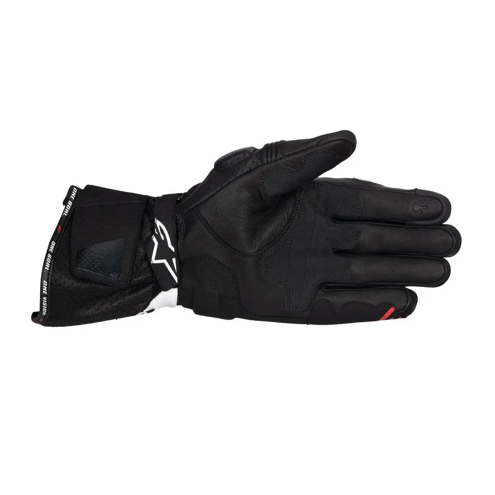Alpinestars SP-3 Leather Gloves Black / White / Fluo Red