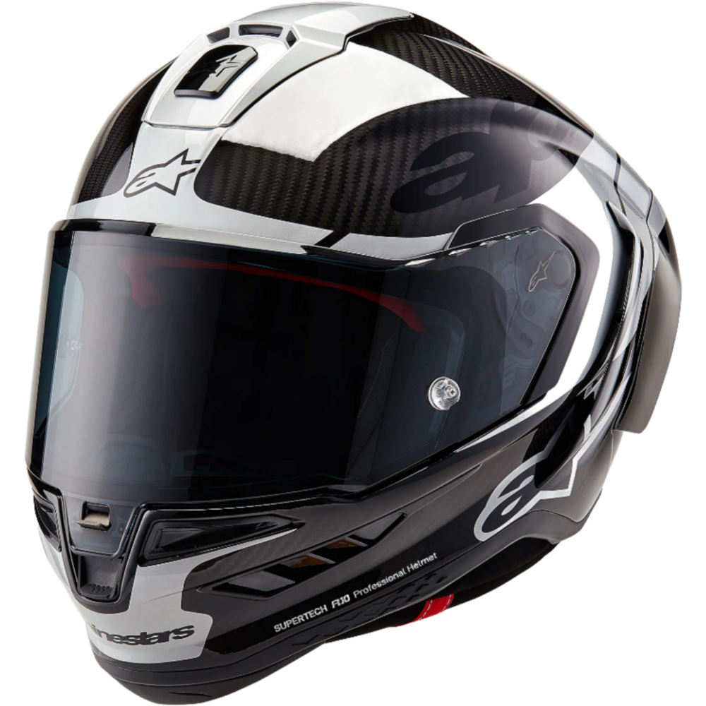 Alpinestars Supertech R10 Element ECE 06 / FIM Gloss Black / Carbon / Silver