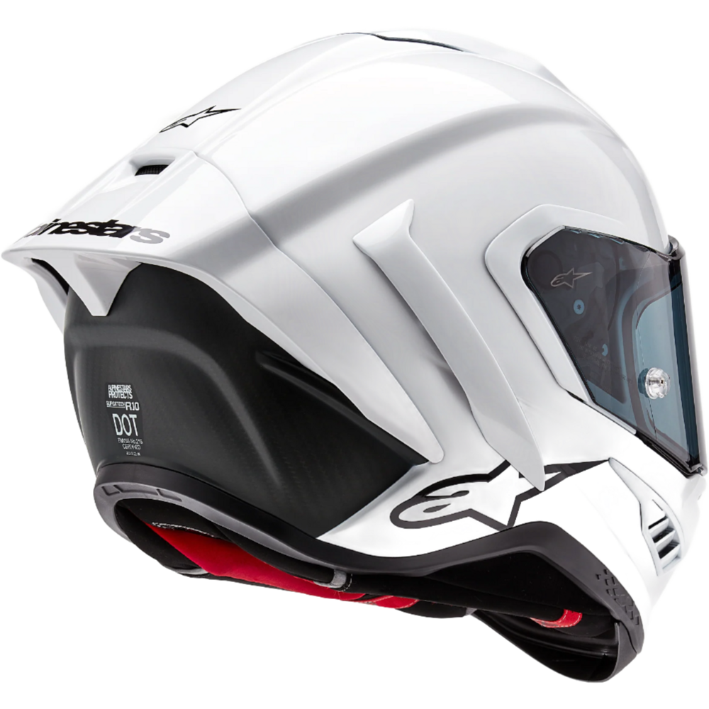 Alpinestars Supertech R10 Solid ECE 06 / FIM Gloss White / Matt Black