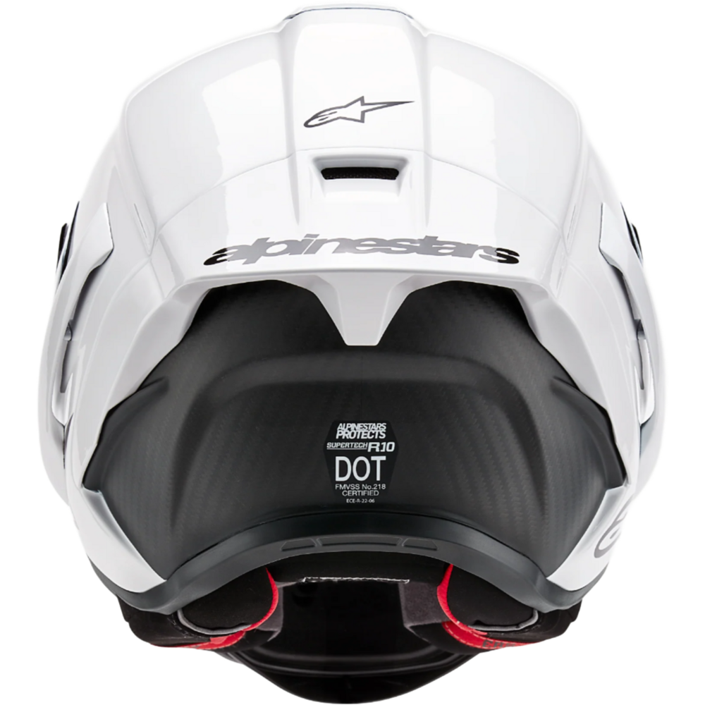 Alpinestars Supertech R10 Solid ECE 06 / FIM Gloss White / Matt Black