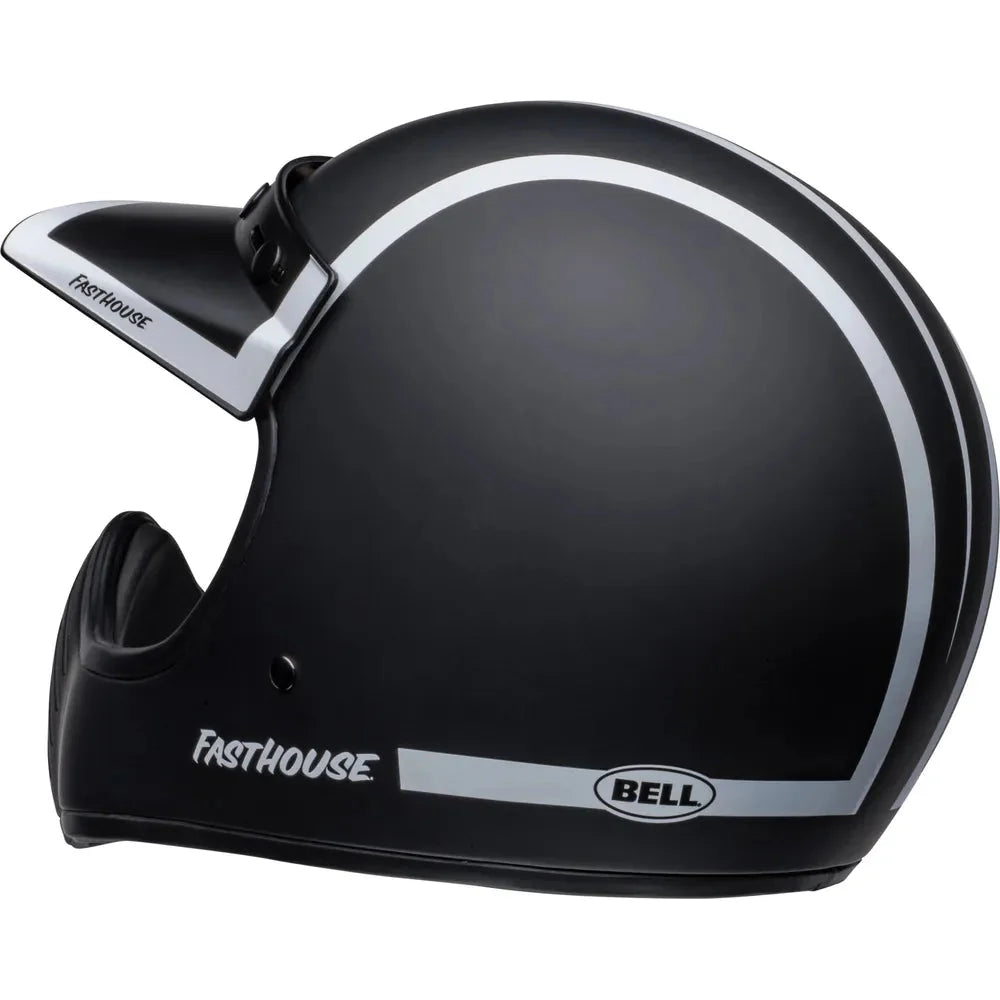 Bell Moto-3 ECE22.05 Fasthouse Old Road Adventure Matt / Gloss Black / White