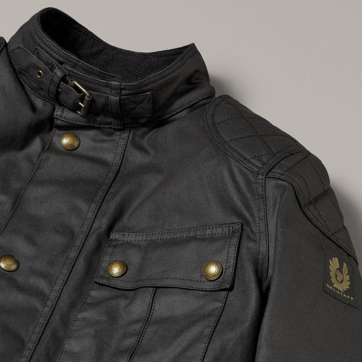 Belstaff Brooklands Waxed Cotton Jacket Black