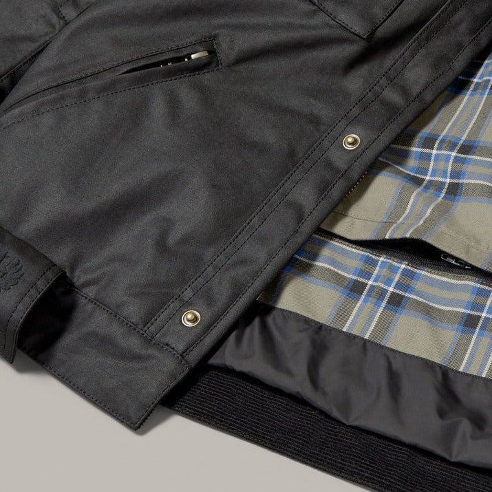 Belstaff Brooklands Waxed Cotton Jacket Black