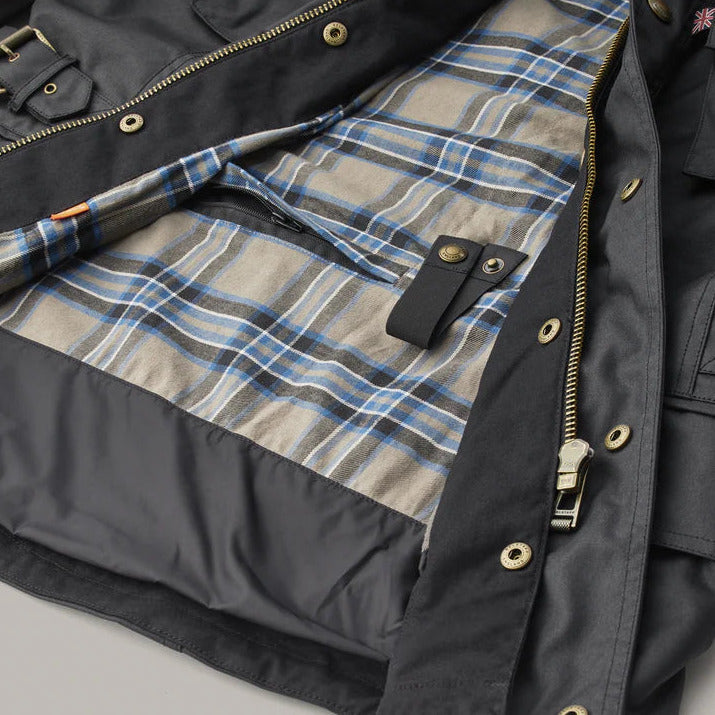 Belstaff Crosby Technical Waxed Cotton Jacket Black