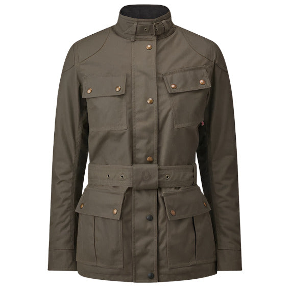 Belstaff Trialmaster Ladies Waxed Cotton Jacket Forest Green