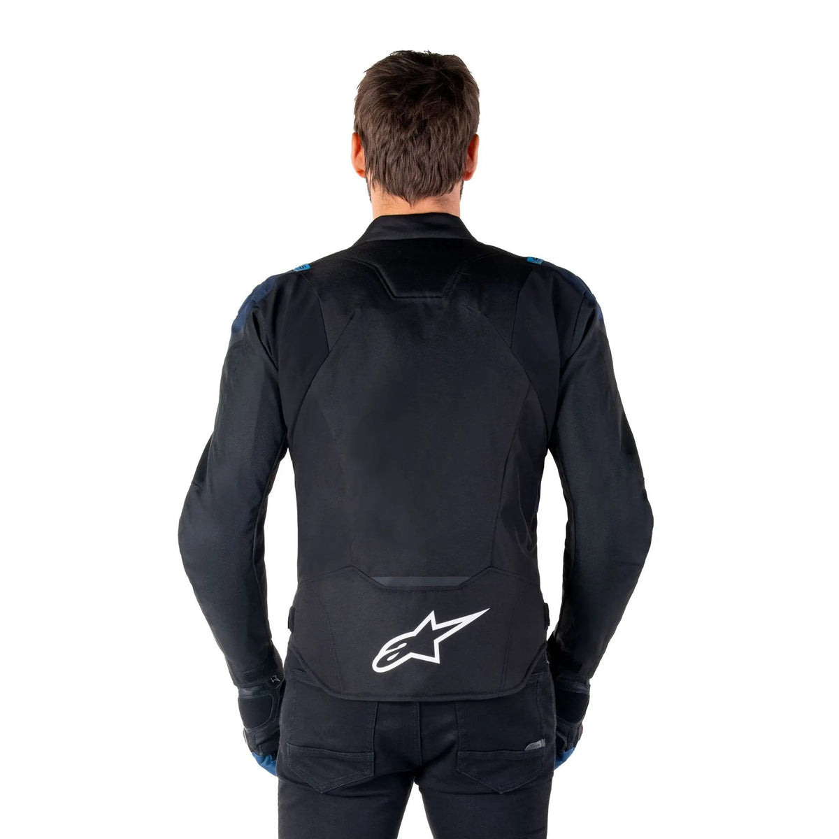 Alpinestars T-Jaws V4 Waterproof Textile Jacket Black / Dark Blue / Blithe Blue