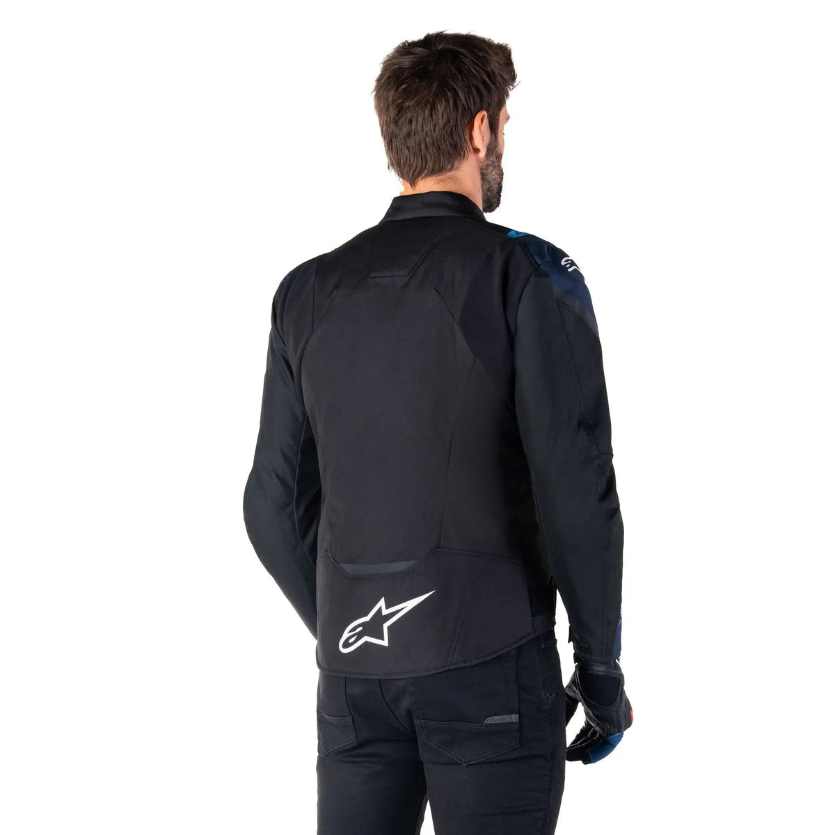 Alpinestars T-Jaws V4 Waterproof Textile Jacket Black / Dark Blue / Blithe Blue
