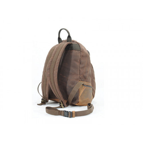 Longride Waxed Canvas Backpack Brown - 11 Liters