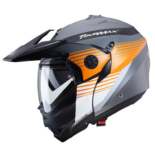 Caberg Tourmax Titan Matt Gun / Orange / White