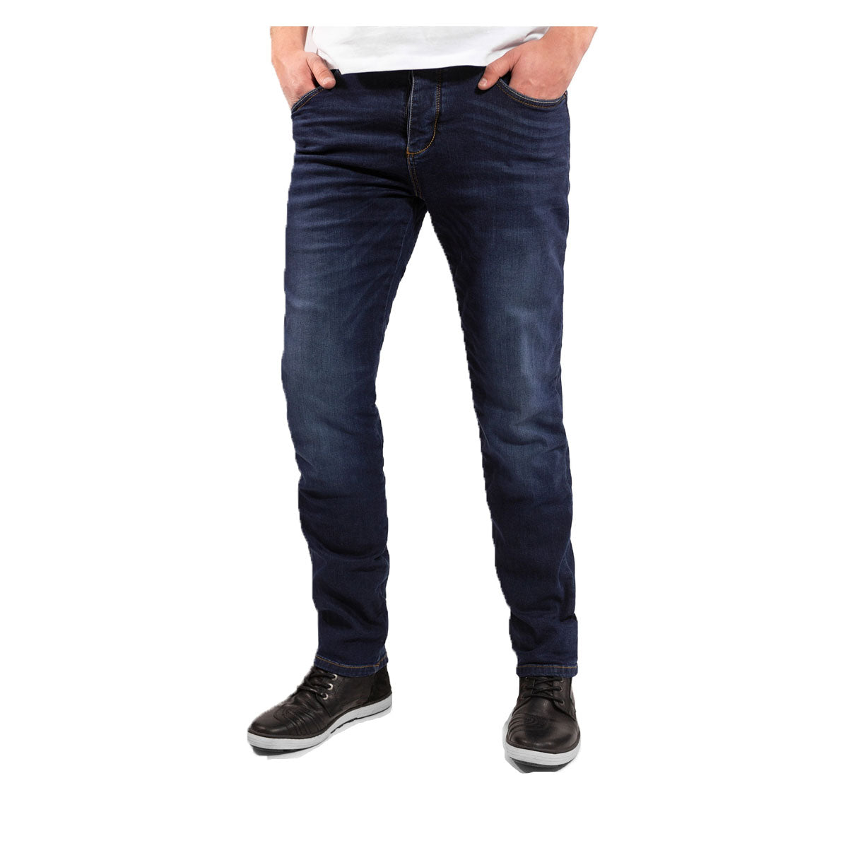 John Doe Ironhead Riding Denim Jeans With XTM Fiber Used Dark Blue
