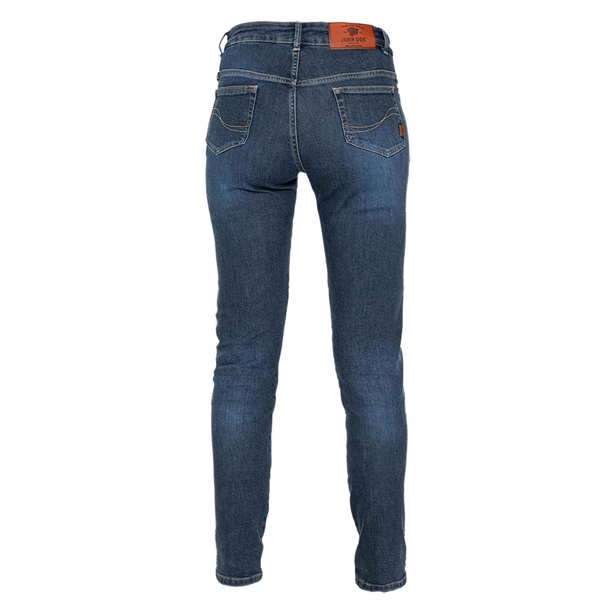 John Doe Jane High Mono Ladies Riding Denim Jeans With XTM Fiber Indigo