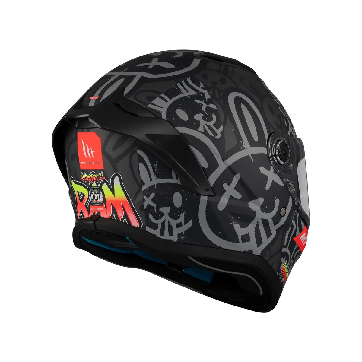 MT Helmets Stinger 2 Ram F1 Matt Black
