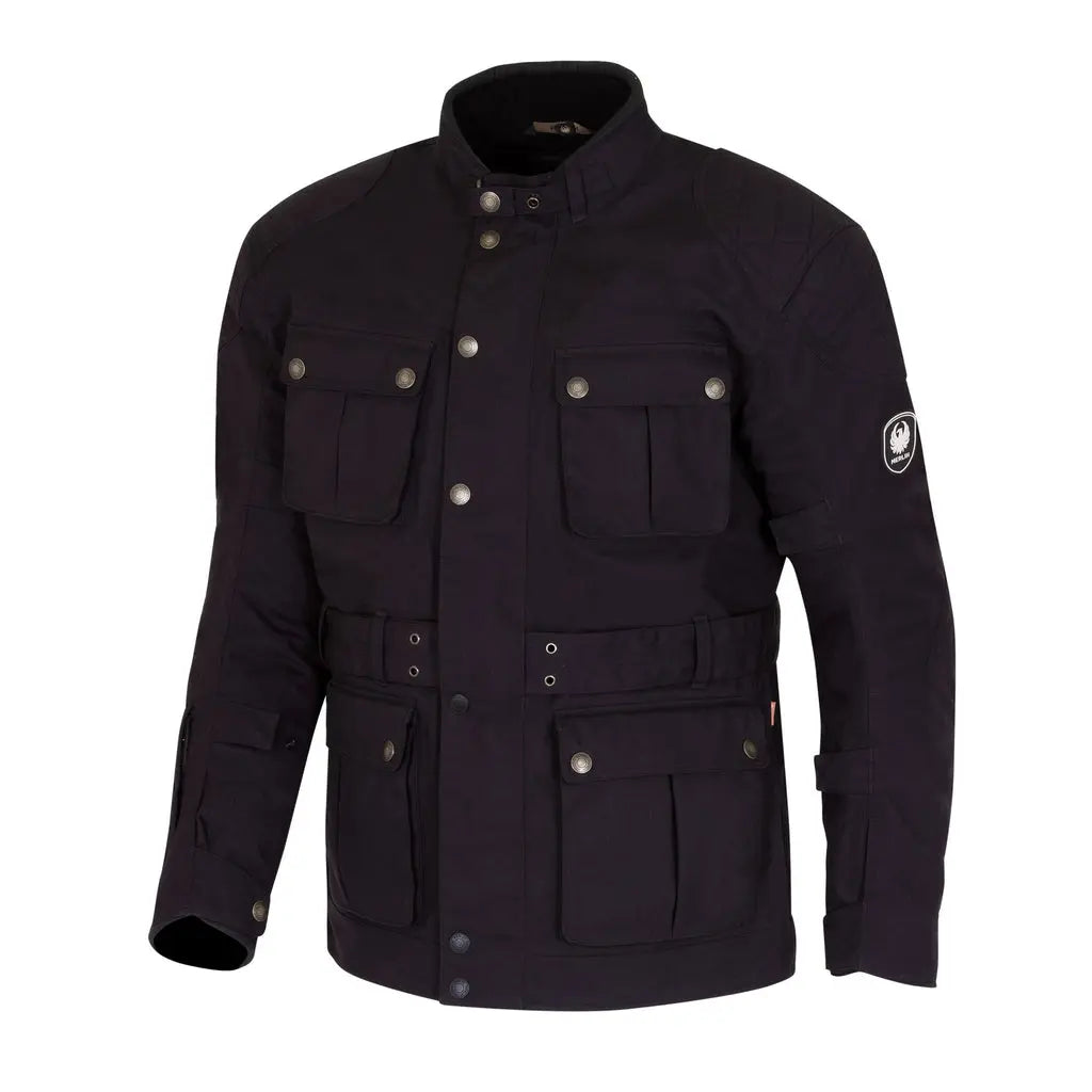 Merlin Burslem D3O Eco Laminated Textile Jacket Black FREE 1 YEAR Returns, FREE UK Delivery | ThrottleChimp