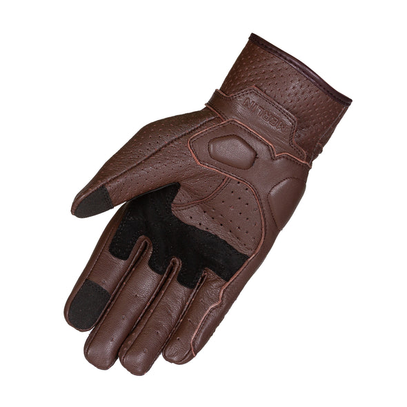 Merlin Legacy Ladies D3O Leather Gloves Dark Brown
