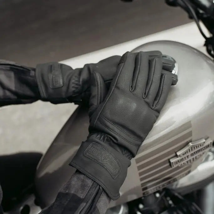 MotoGirl Nandi Ladies Leather Gloves Black