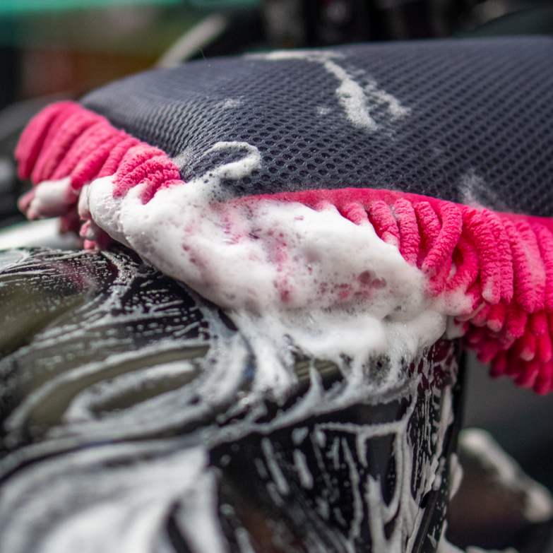 Muc-Off 2 In 1 Chennile Microfibre Washing Mitt Pink