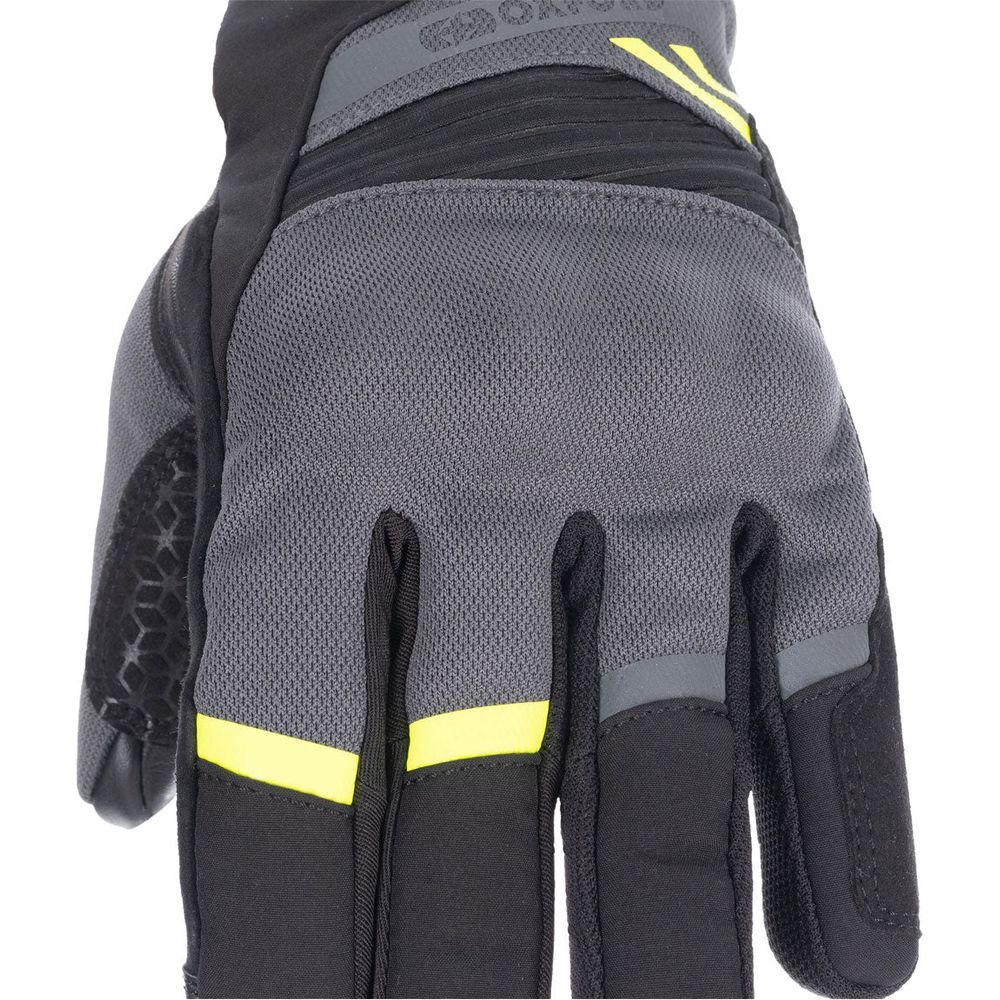 Oxford Dakar 1.0 Dry2Dry Textile Gloves Charcoal / Yellow