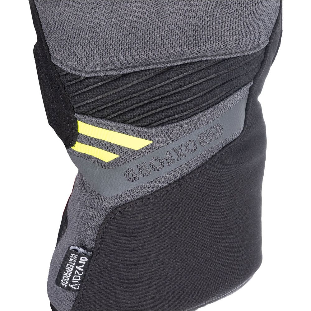 Oxford Dakar 1.0 Dry2Dry Textile Gloves Charcoal / Yellow