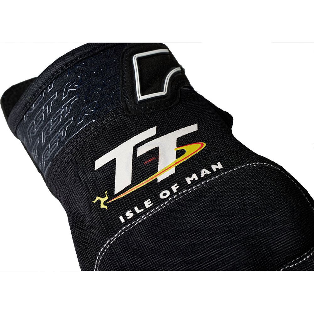 RST IOM TT Team Evo CE Gloves Black / White