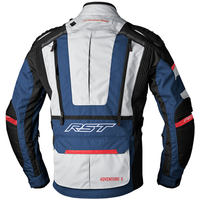 RST Pro Series Adventure-X CE Textile Jacket Silver / Blue / Red