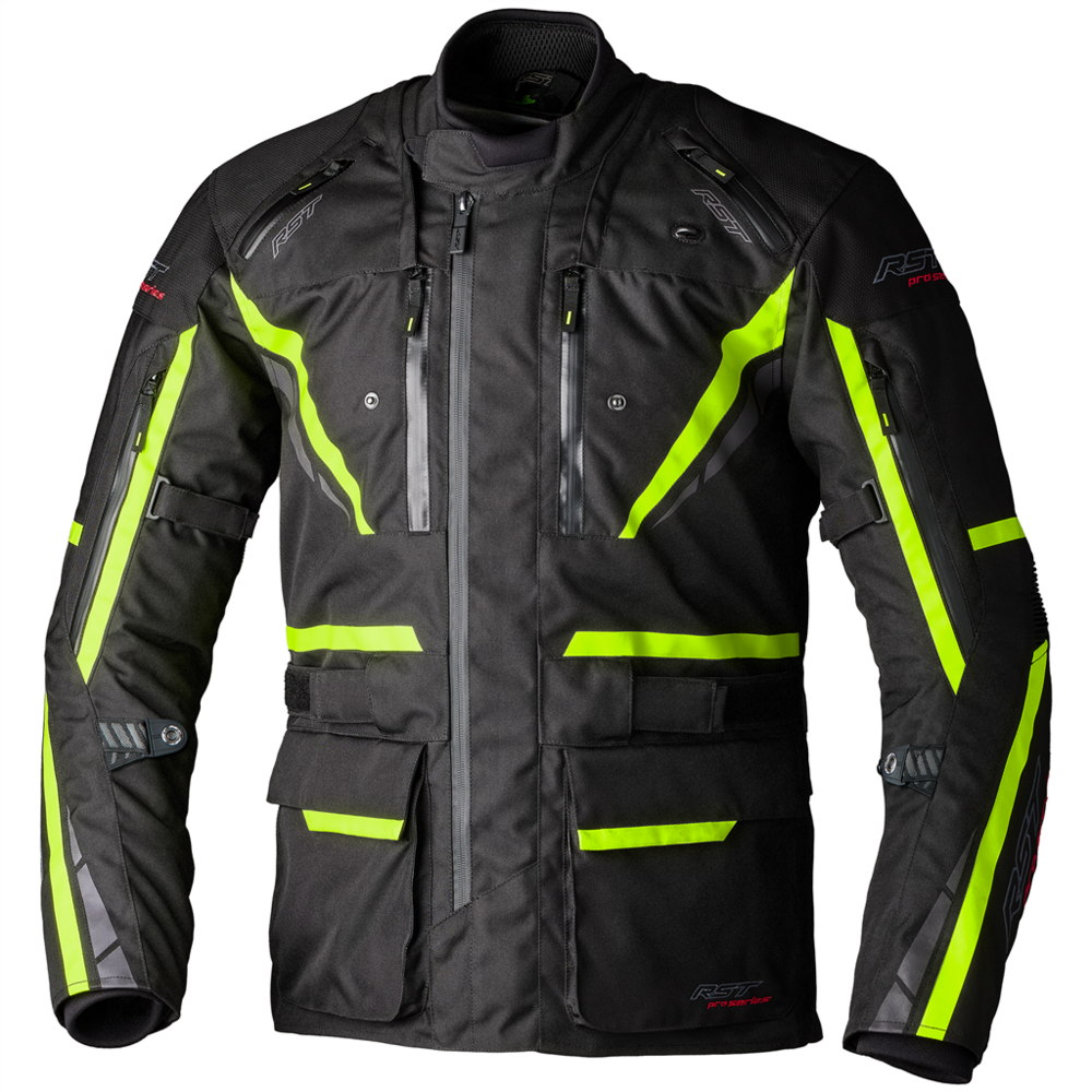 RST Pro Series Paragon 7 CE Textile Jacket Black / Fluo Yellow