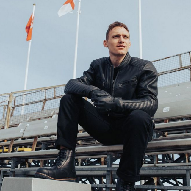 RST Roadster 3 CE Leather Jacket Black
