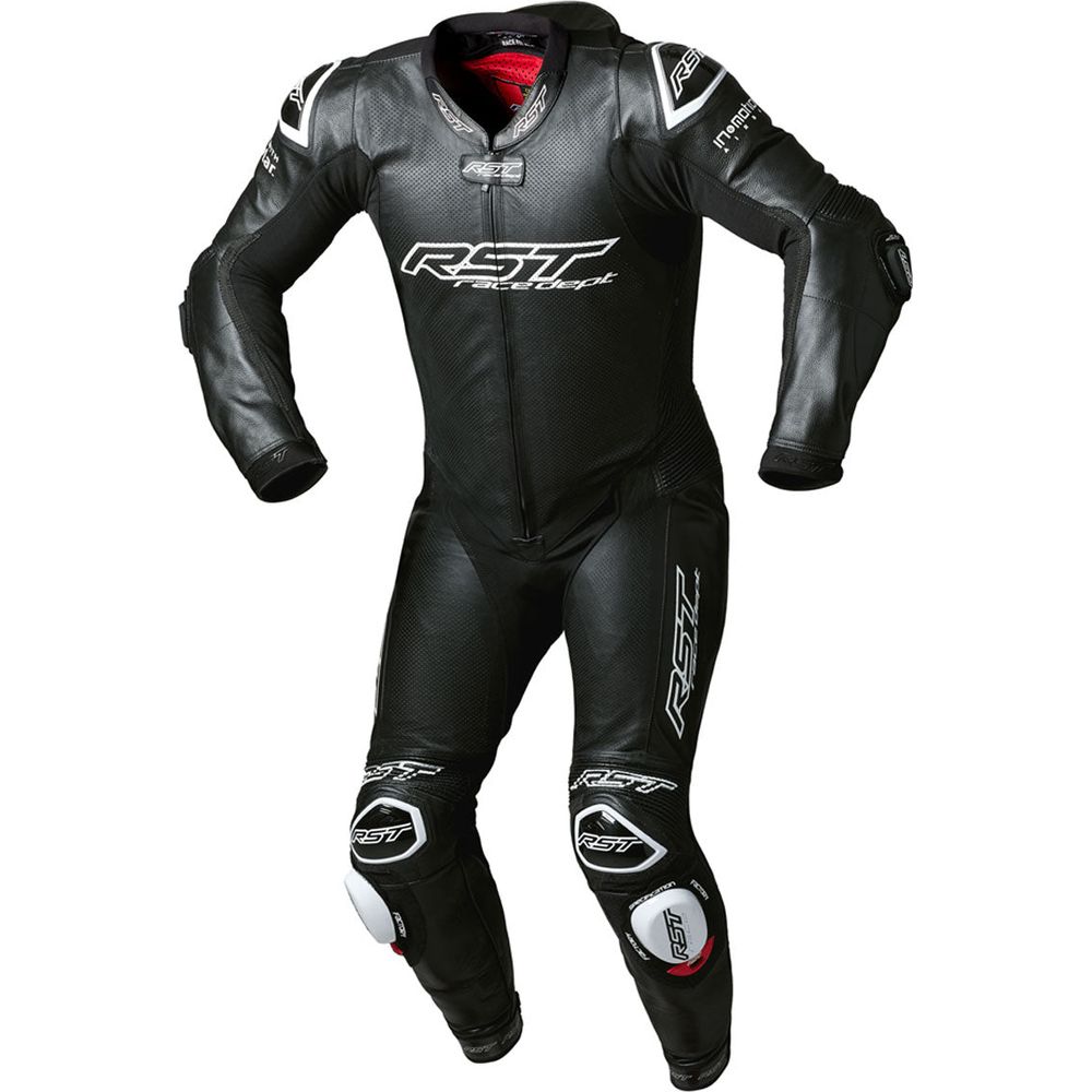 RST V4.1 Evo Kangaroo Airbag One Piece Leather Suit Black / Black