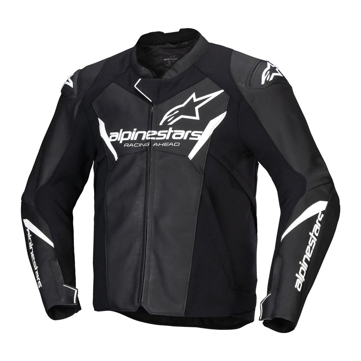 Alpinestars Faster V3 Leather Jacket Black / White
