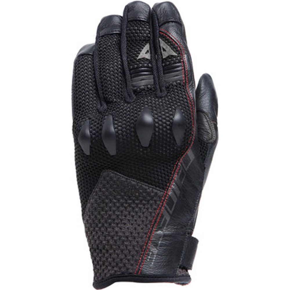 Dainese Karakum Ergo-Tek Summer Leather Gloves Black / Red