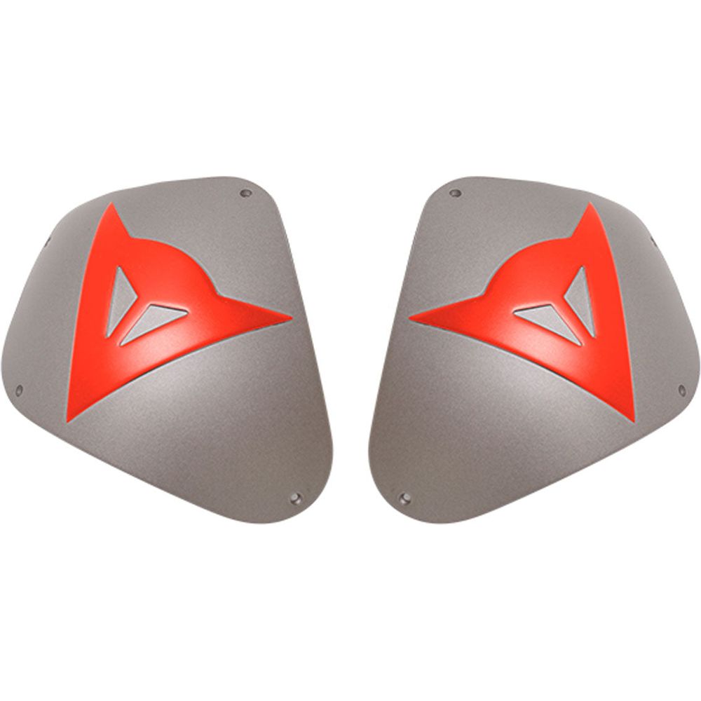Dainese Sport Aluminium Shoulder Plate Kit Silver / Fluo Red